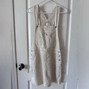 Alex Chung for AG overall white denim dress | M